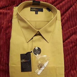 Men's button down dress shirt Peacock